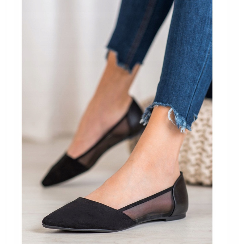 Evento Balerinák hálóval fekete 1 Evento Balerinák hálóval fekete 1