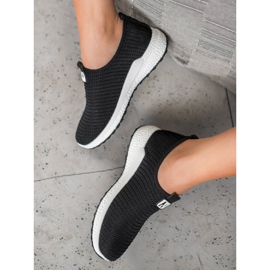 SHELOVET Áttört sliponok fekete 2