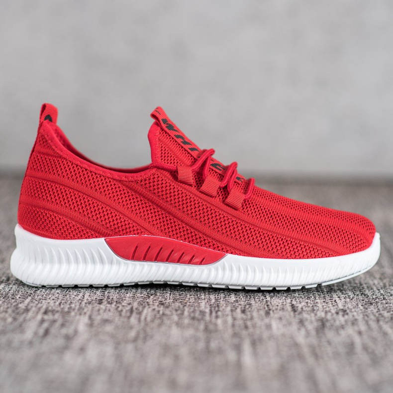 SHELOVET Piros áttört cipő 1