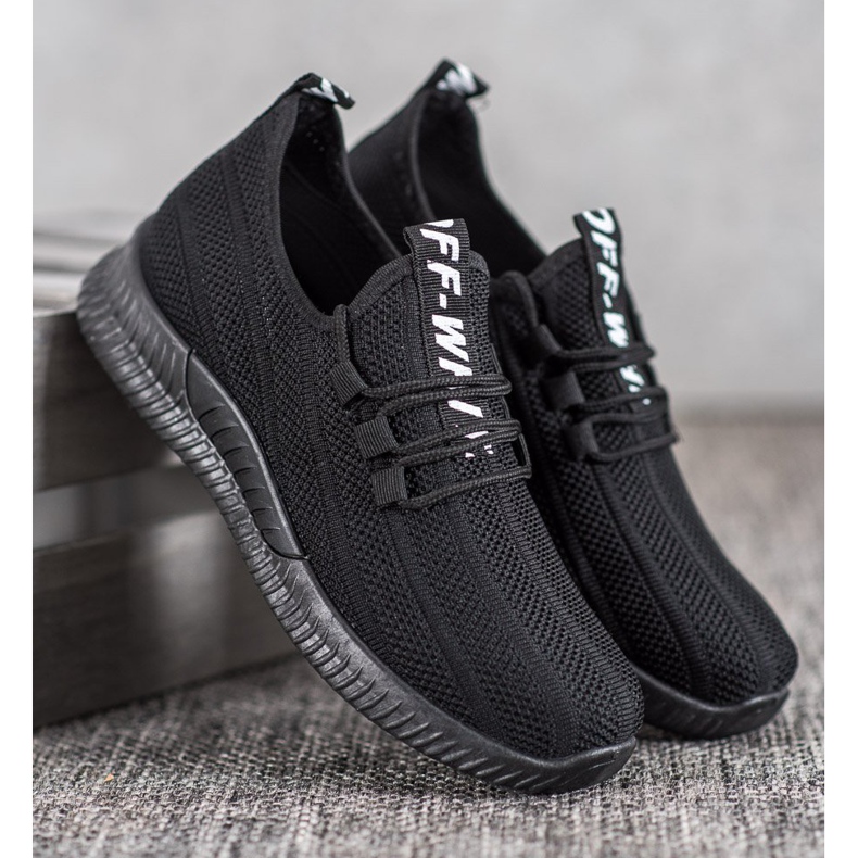 SHELOVET Fekete áttört cipő 1