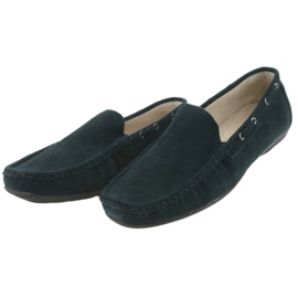 American Club Bőr mokaszinok. Suede Navy Blue American JK02 kék 3