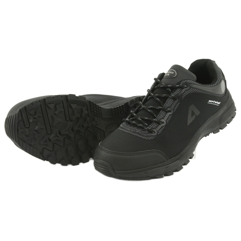 American Club HL02 vízálló softshell sportcipő fekete szürke 5