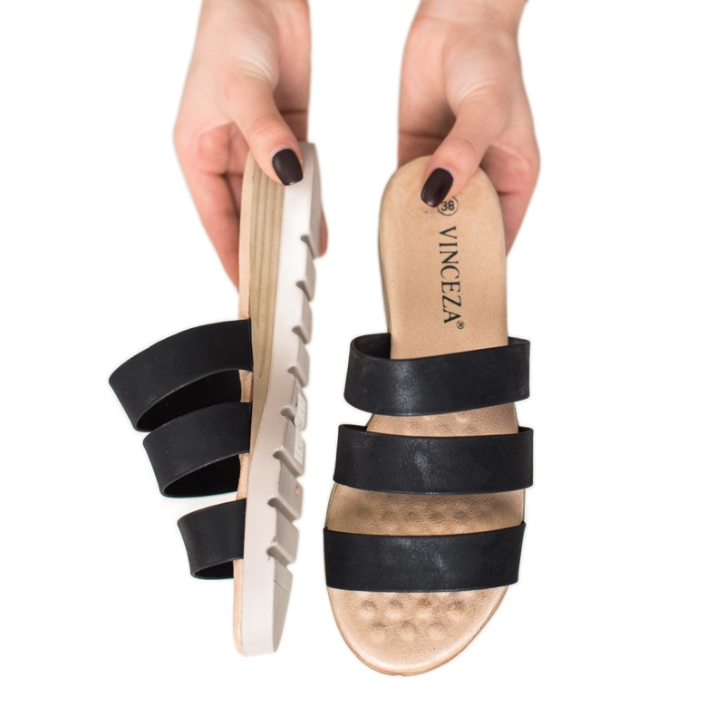 Fekete VINCEZA papucs 1