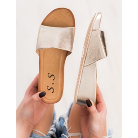 SHELOVET Stílusos ék papucs sárga 1 SHELOVET Stílusos ék papucs sárga 1