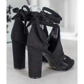 Seastar Kötött szandál a poszton fekete 1 Seastar Kötött szandál a poszton fekete 1