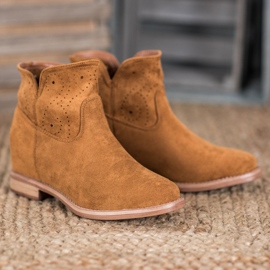 Seastar Csizma áttört mintával barna 1 Seastar Csizma áttört mintával barna 1