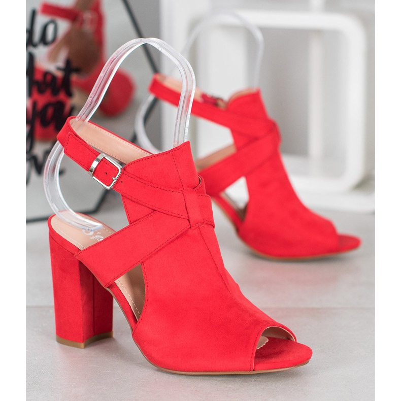 Seastar Stílusos szandál egy bárban piros 1