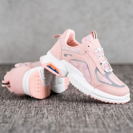 SHELOVET Sportcipők a platformon rózsaszín 1