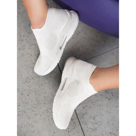 SHELOVET Textil csúszás a cipőn fehér 1 SHELOVET Textil csúszás a cipőn fehér 1