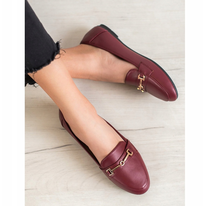 Clowse Stílusos öko bőr lábbeli piros 1