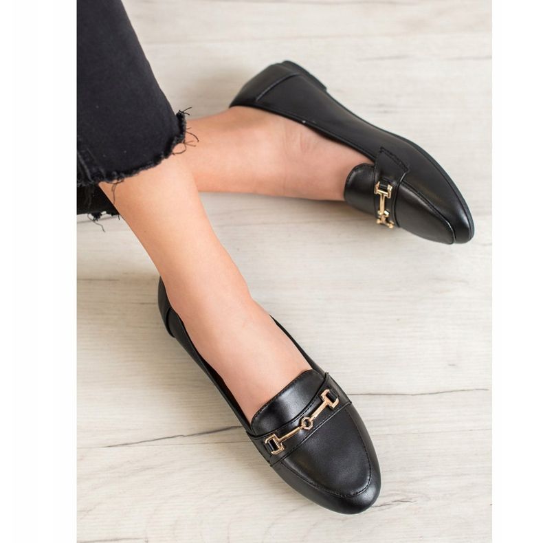 Clowse Stílusos öko bőr lábbeli fekete 2 Clowse Stílusos öko bőr lábbeli fekete 2