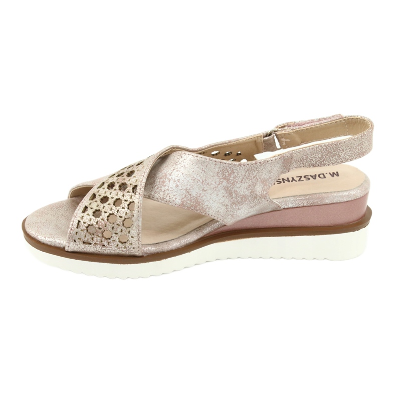 M.Daszyński Fémes rózsaszín szandál Daszyński 1838 szürke 2 M.Daszyński Fémes rózsaszín szandál Daszyński 1838 szürke 2