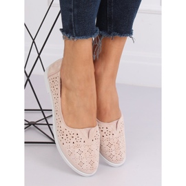 Bézs áttört balerinák ZA02P Bézs 1