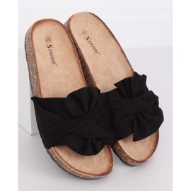 Fekete parafa papucs CK115P Fekete 2