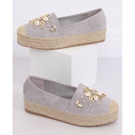 Szürke espadrilles nőknek JH96P Grey 1