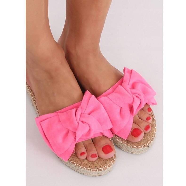 Rózsaszín espadrilles papucs JH115P Flu Fushia 1
