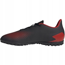 Adidas Predator 20.4 Tf EE9585 futballcipő fekete piros fekete 2
