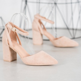 Seastar Stílusos velúr szivattyúk barna 1