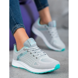 Ax Boxing Kényelmes áttört sportcipő szürke zöld 1