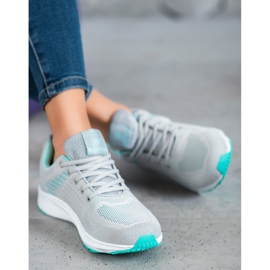 Ax Boxing Kényelmes áttört sportcipő szürke zöld 2