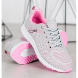 Ax Boxing Kényelmes áttört sportcipő rózsaszín szürke 1