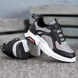 SHELOVET Sportcipők a platformon fekete sokszínű 1