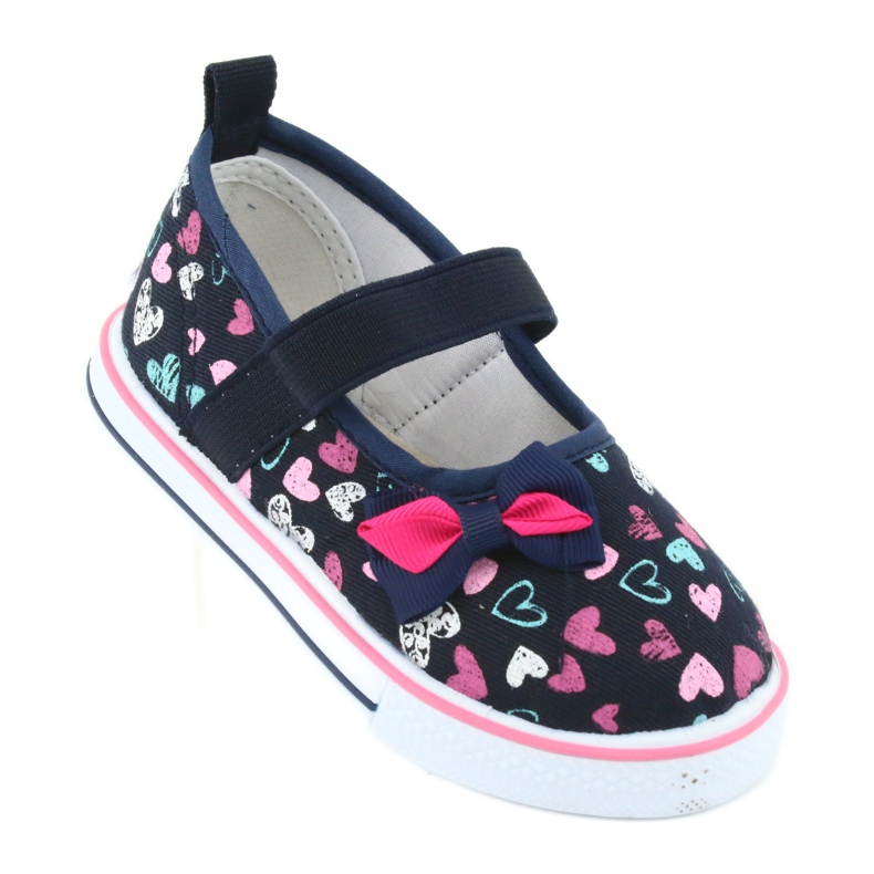 Balerina íj Atletico bőrbetét fehér sötétkék kék rózsaszín 1