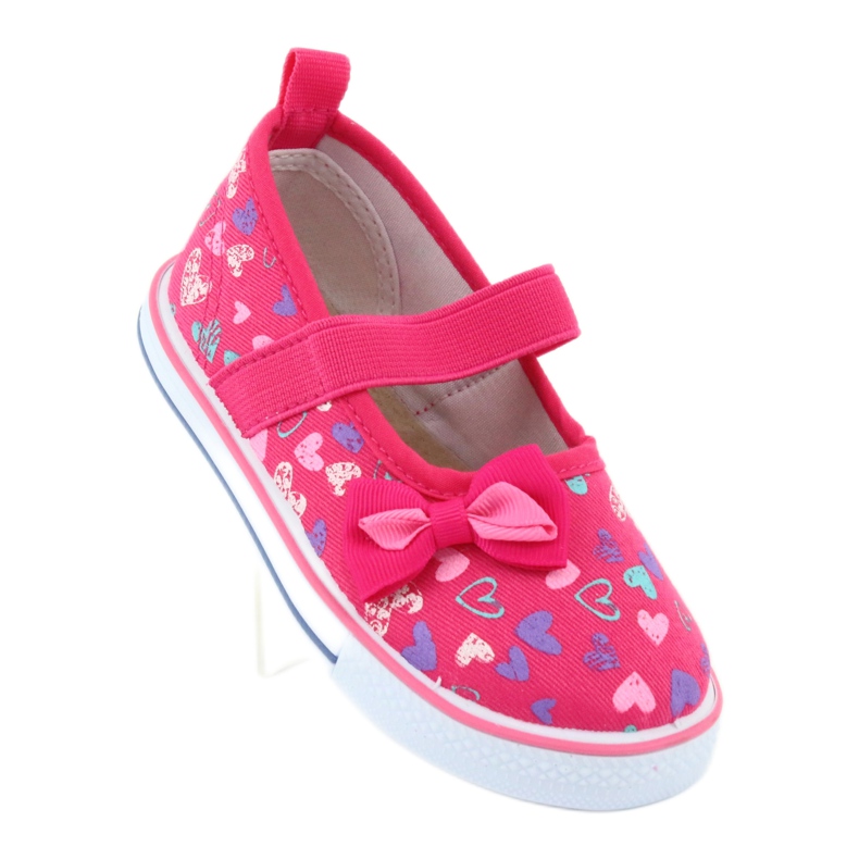 Balerina íj Atletico bőrbetét fehér ibolya rózsaszín 1