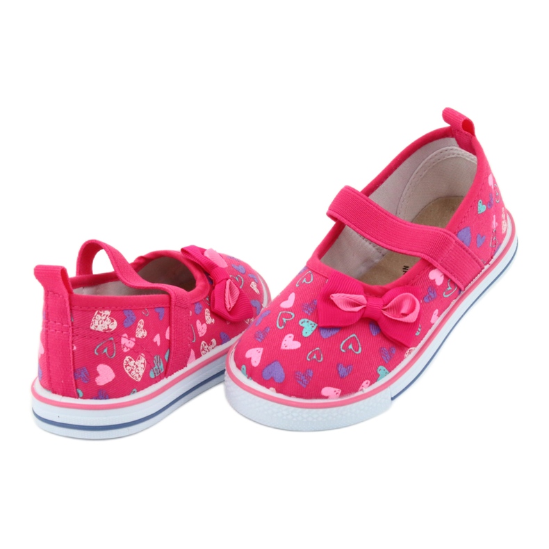 Balerina íj Atletico bőrbetét fehér ibolya rózsaszín 4