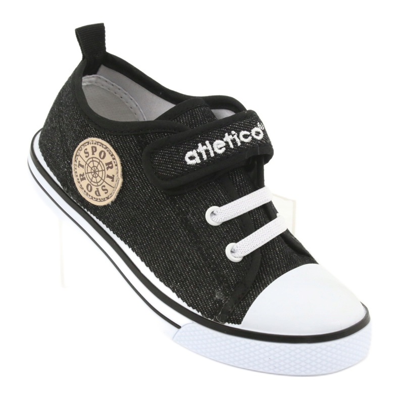 Cipők bőrbetéttel Atletico BSM029 fekete 1