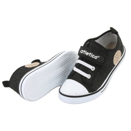 Cipők bőrbetéttel Atletico BSM029 fekete 5