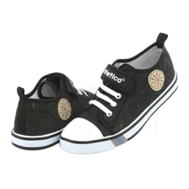 Cipők bőrbetéttel Atletico BSM029 fekete 4