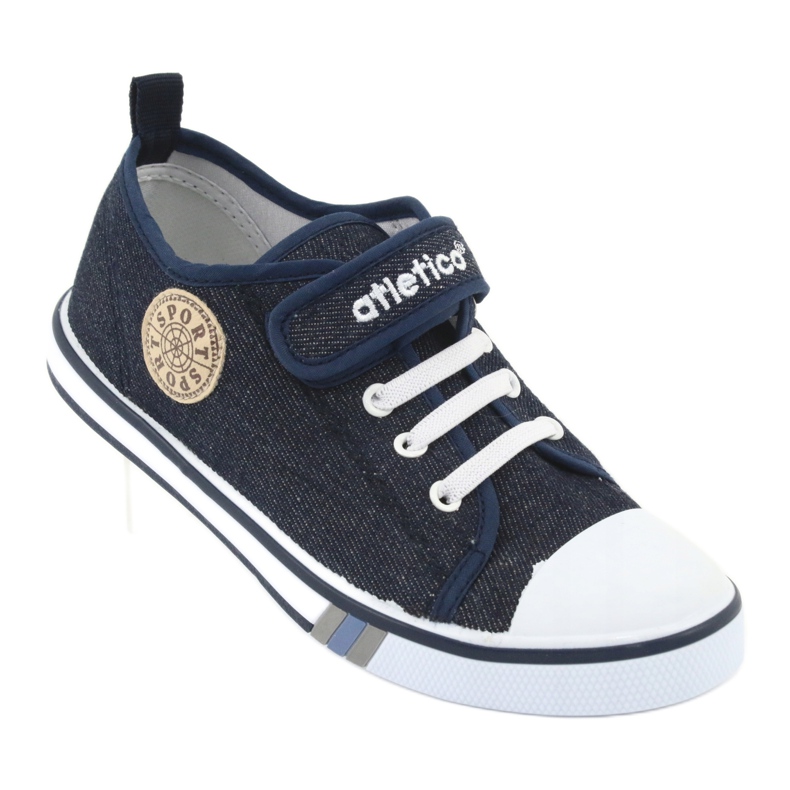 Cipők bőrbetéttel Atletico sötétkék farmer BSM029 1