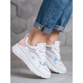 SHELOVET Divatos fehér cipők sokszínű 1