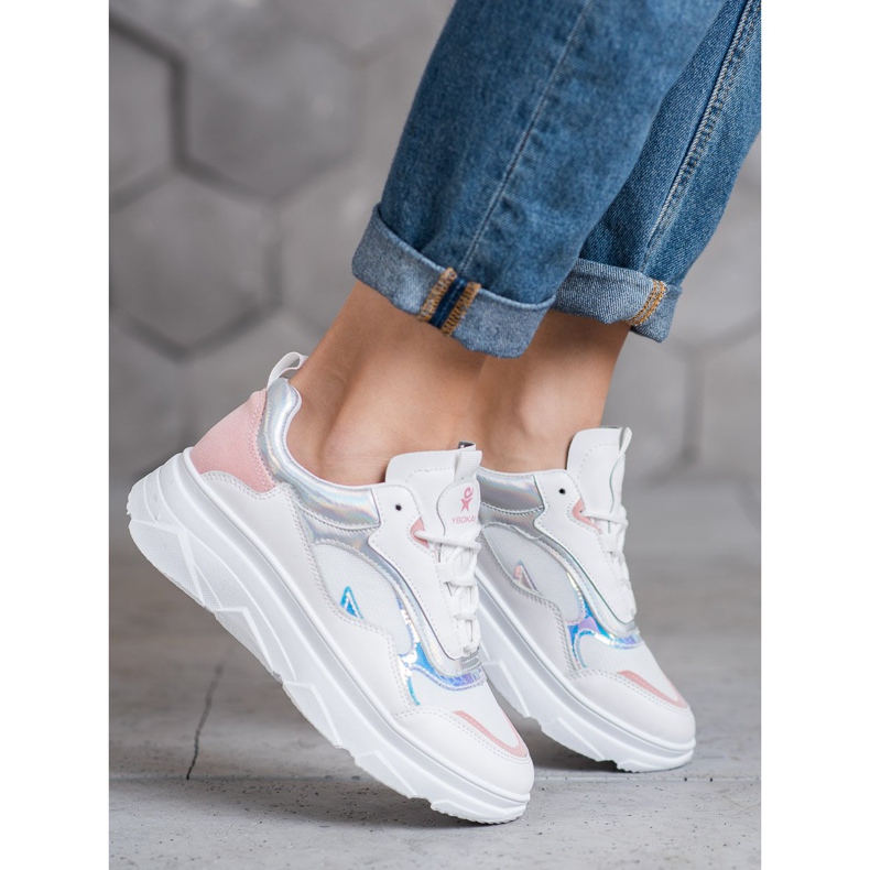 SHELOVET Divatos fehér cipők sokszínű 1