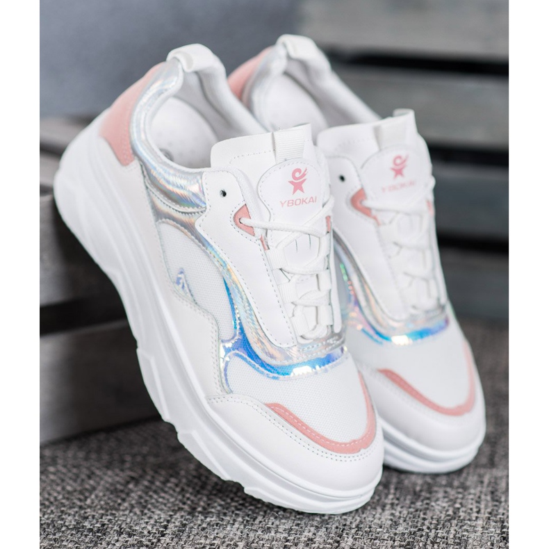 SHELOVET Divatos fehér cipők sokszínű 2