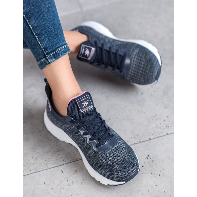 Ax Boxing Könnyű textil cipő kék 1