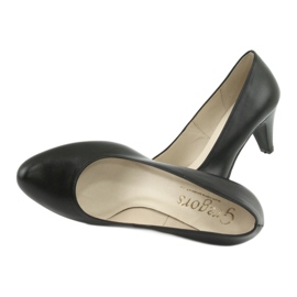 Gregors 465 fekete bőr üzleti pumpák 5