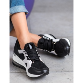 Weide Fekete sportcipő csillogással 2