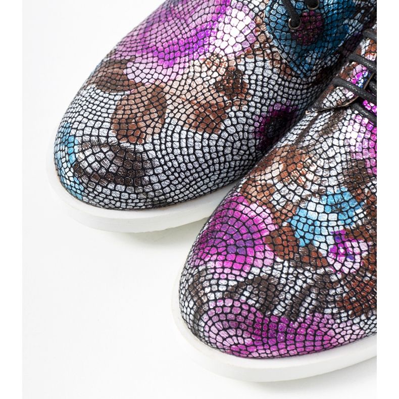 Klasszikus fekete virágos jazz cipő ZG629-1 2