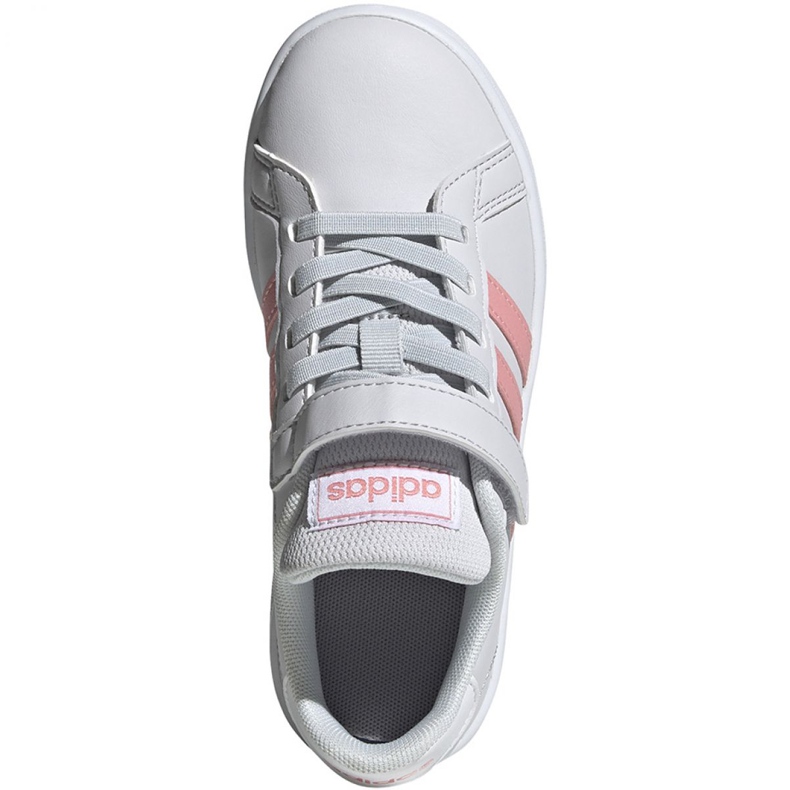 Adidas Grand Court C Jr EG6737 cipő fehér rózsaszín 1