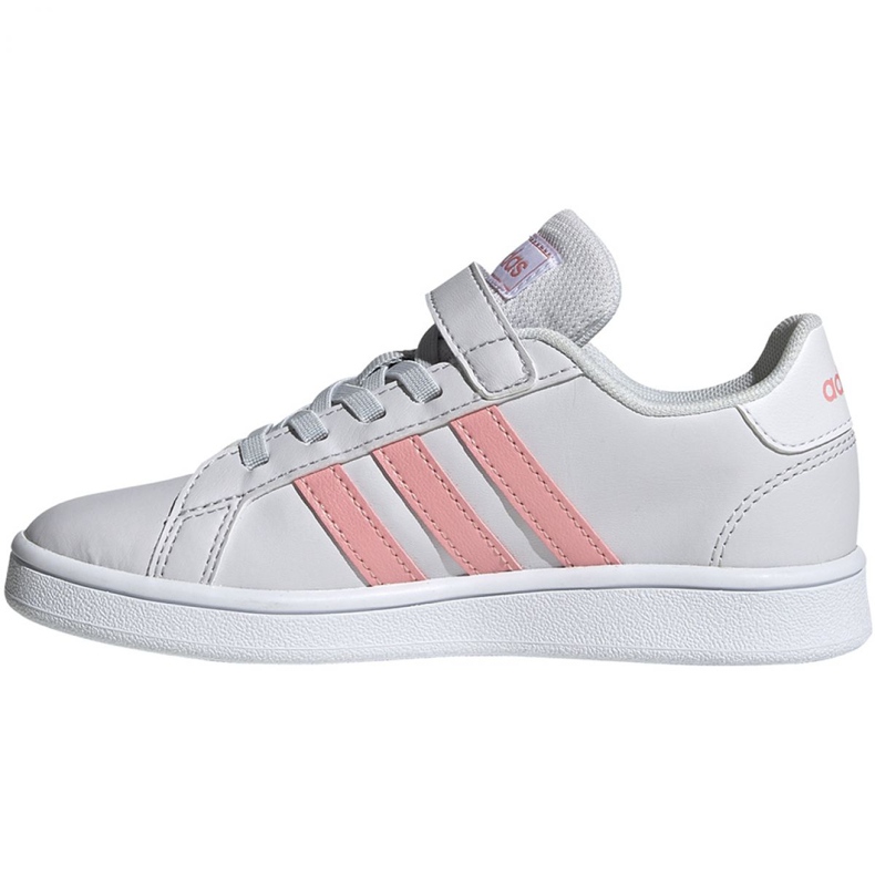 Adidas Grand Court C Jr EG6737 cipő fehér rózsaszín 2