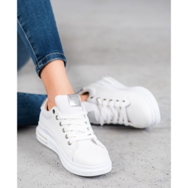 Weide Sport cipő ezüst betétekkel fehér 1