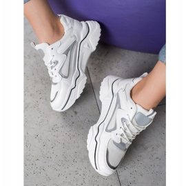 Weide Divatos hálós cipők fehér 1 Weide Divatos hálós cipők fehér 1