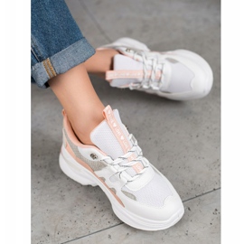 Weide Divatos szerelmes cipők fehér rózsaszín sokszínű 1