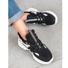 Weide Divatos szerelmes cipők fekete 1