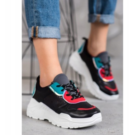 SHELOVET Divatos cipők fekete 2