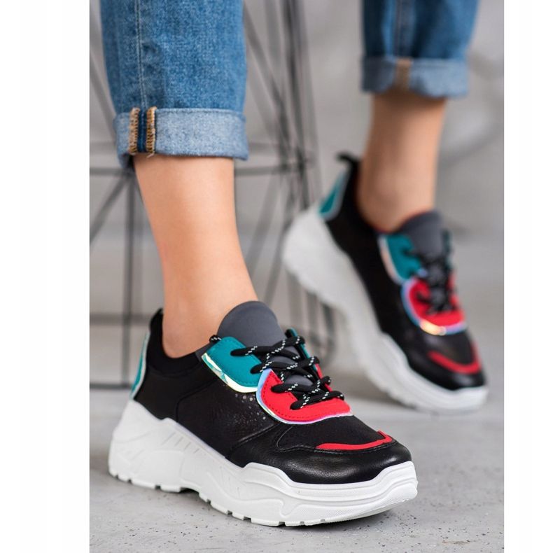 SHELOVET Divatos cipők fekete 2