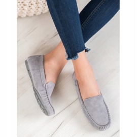 Klasszikus bőr VINCEZA Moxins szürke 2