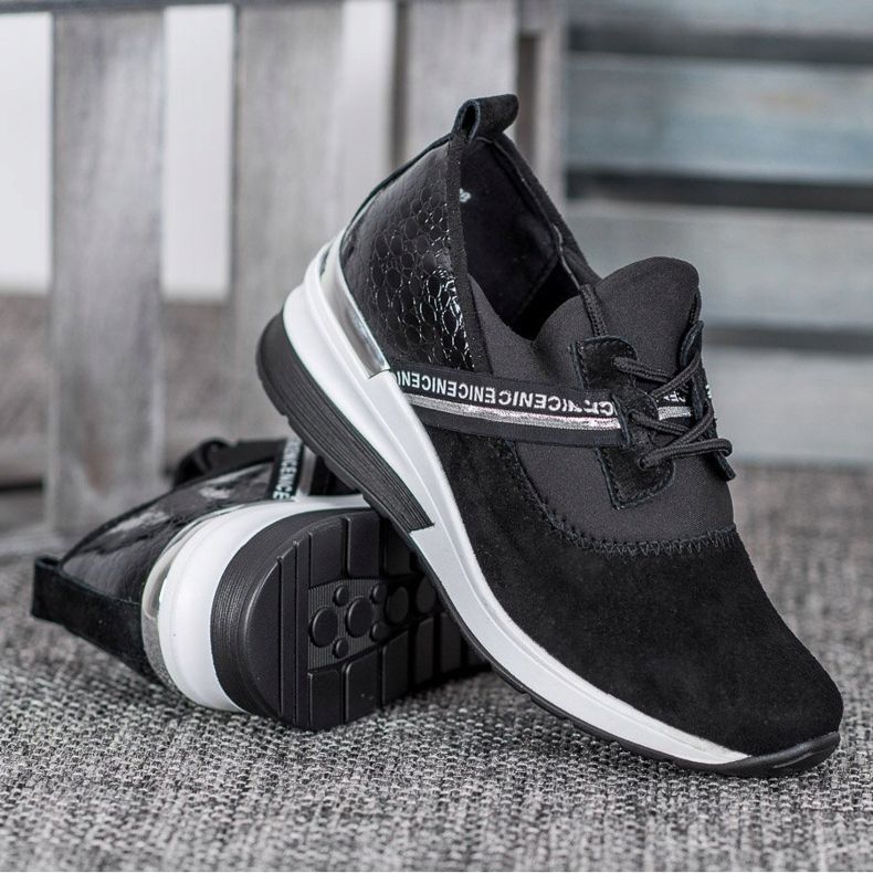 Filippo Szép bőr cipők fekete 2